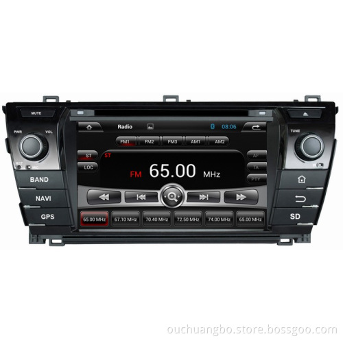 Ouchuangbo Android 4.2 DVD GPS Navi Radio Player Toyota Corolla 2014
